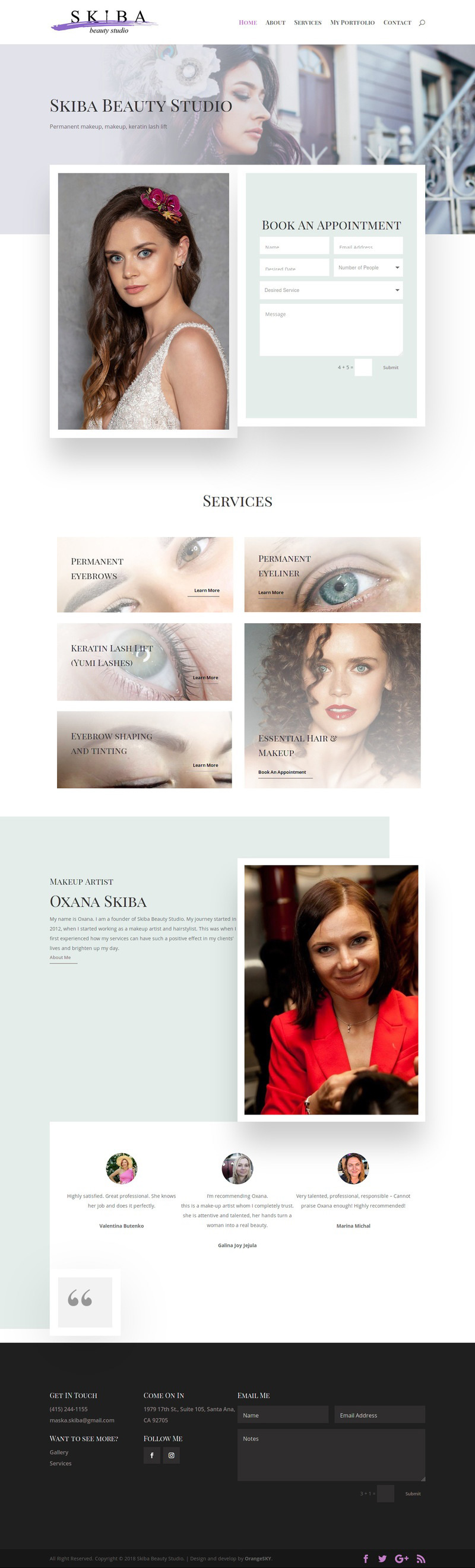 Skiba Beauty Studio project detail