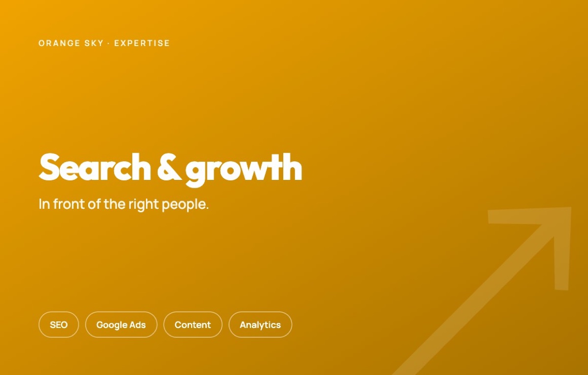 SEO & digital marketing — Orange Sky, Orange County CA
