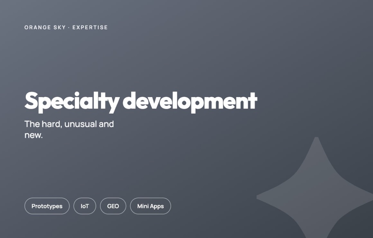 Specialty development — prototypes, IoT & more — Orange Sky, Orange County CA