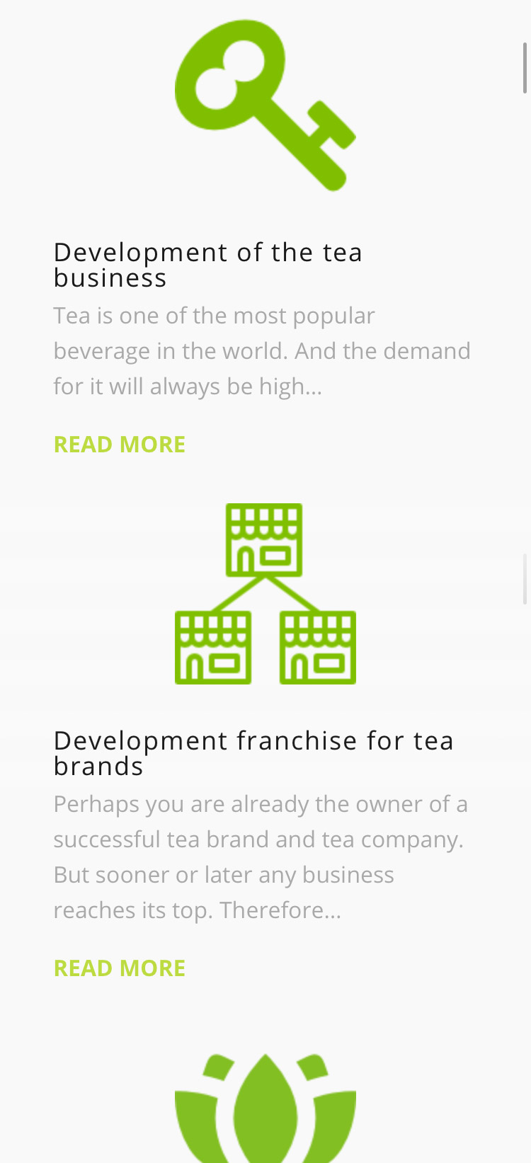 Teamotea mobile website